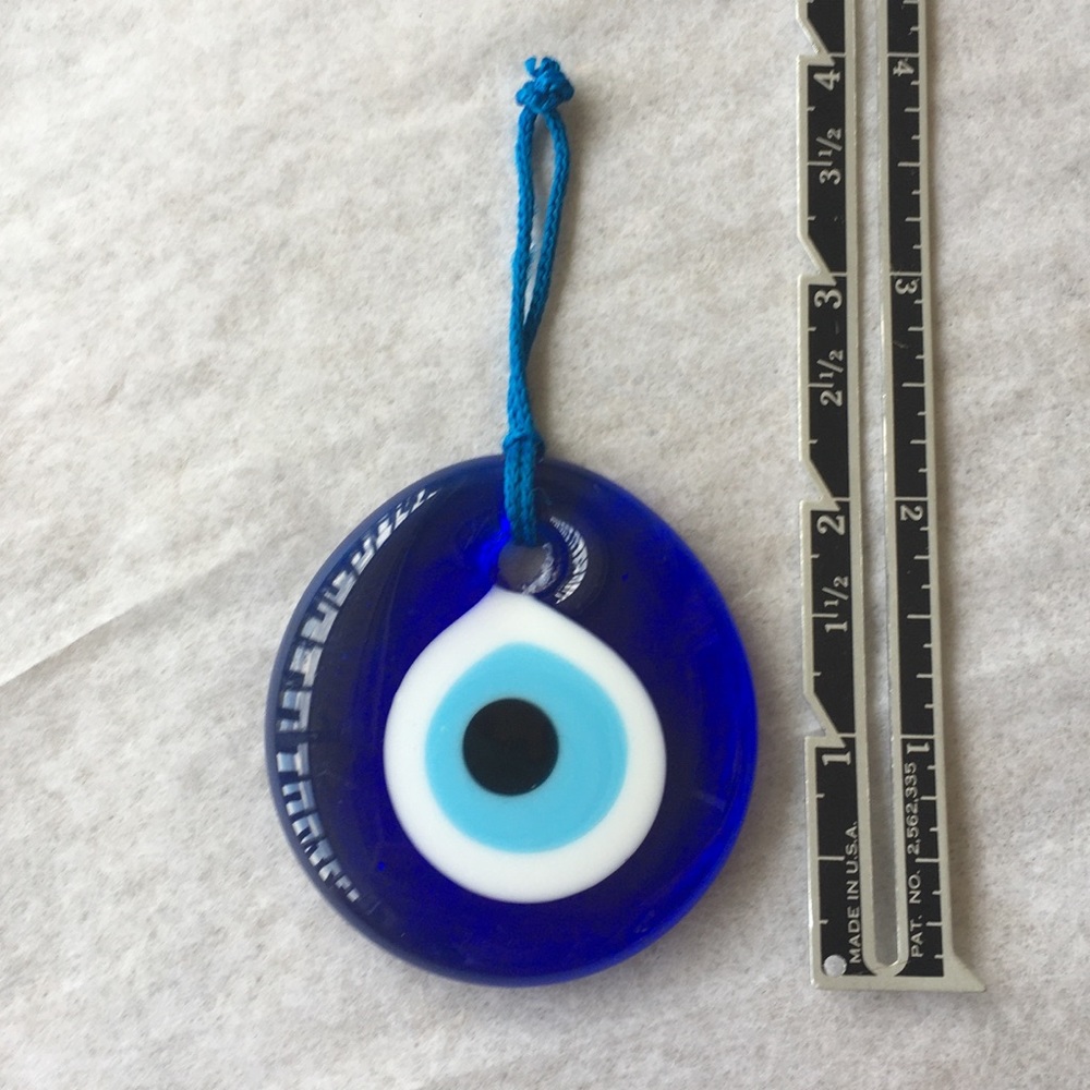 Glass Evil Eye Pendant & Wall Hanging Lot